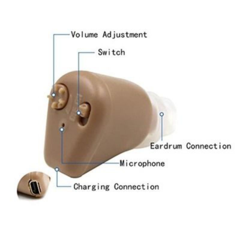 Alat Bantu Dengar Pendengaran Telinga Orang Tua Tuli Hearing Aid Rechargeable Mini Pengeras Suara Original k88