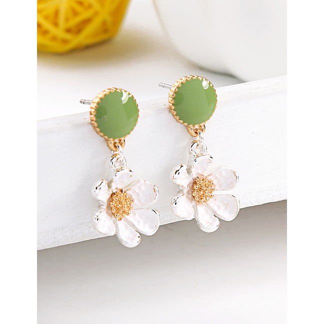 LRC Anting Tusuk Fashion S925 Sterling Silver Flower Earrings D30061