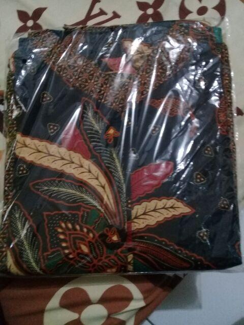 Gamis Batik Davina Sogan Kancing Depan Murah