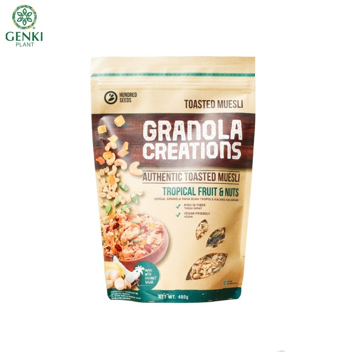 

Jual Granola Creations Toasted Muesli Tropical Fruit & Nuts - 400 G