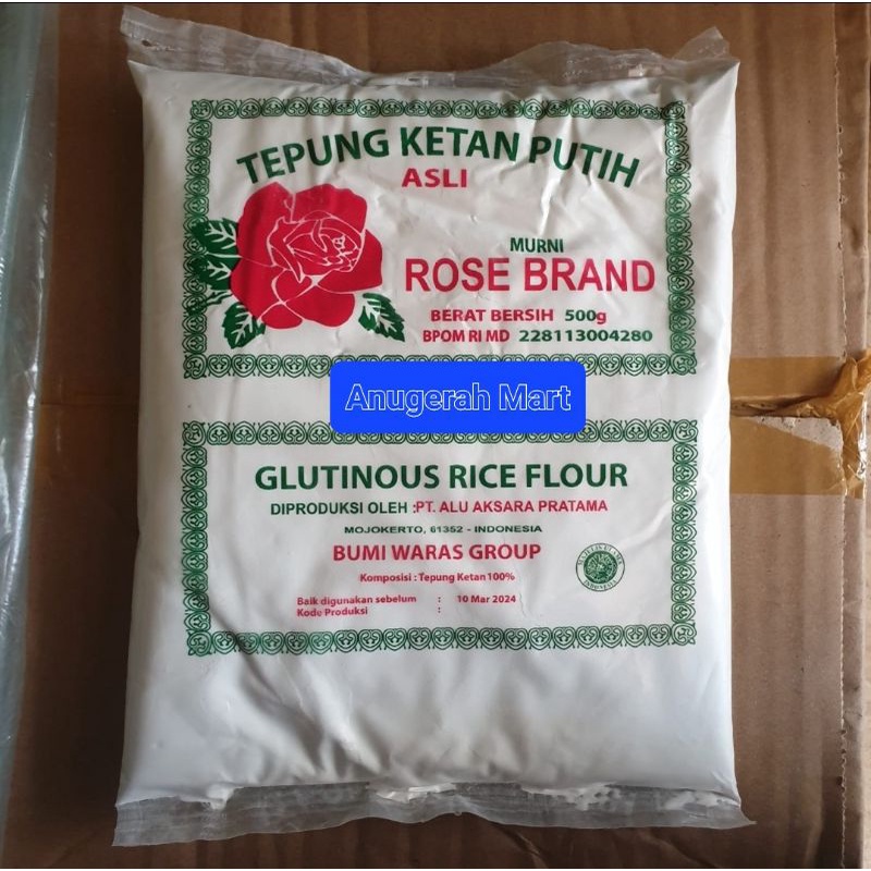 

Tepung Ketan Rose Brand 500gr