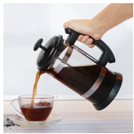 [TOSERBA_EMAK] - i Cafilas French Press Coffee Maker Pot 1 Liter - T35068 - Black