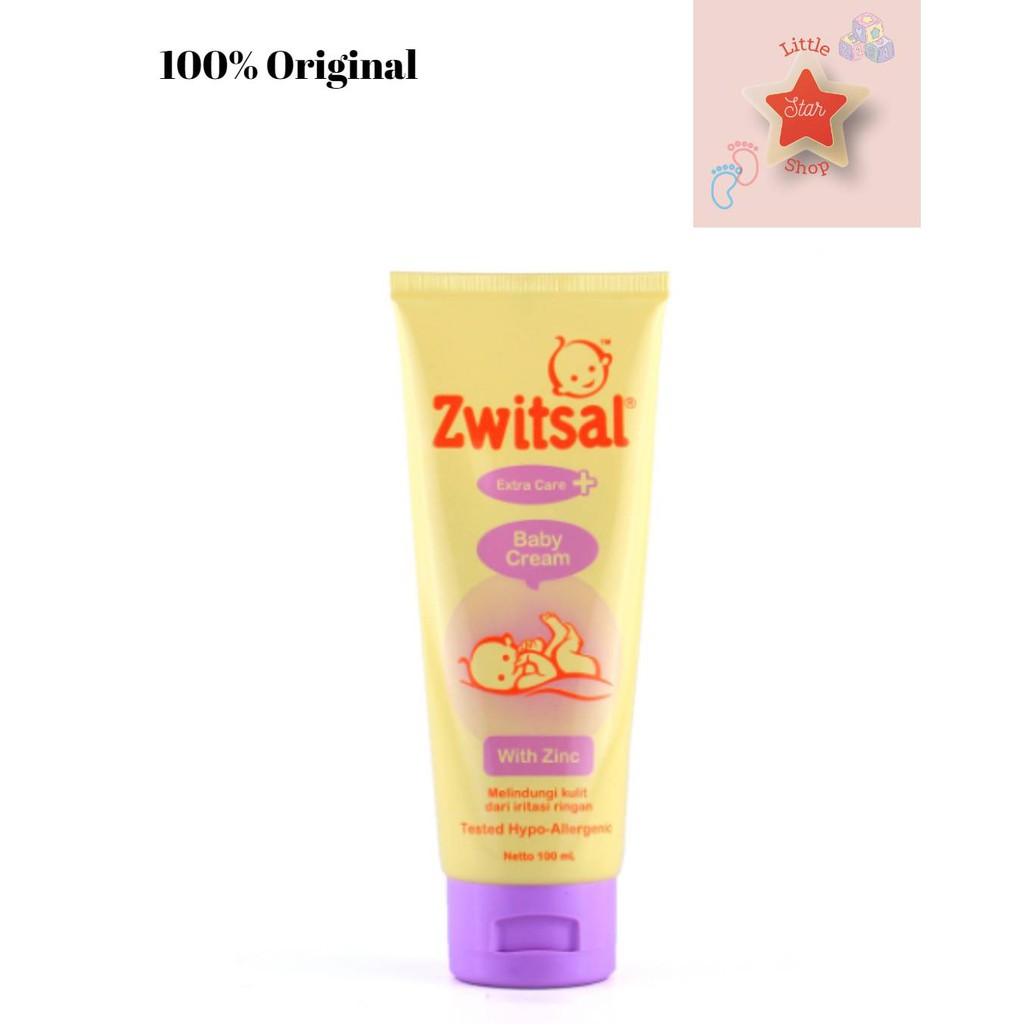 Zwitsal Baby Cream Extra Care Zinc 100 ml
