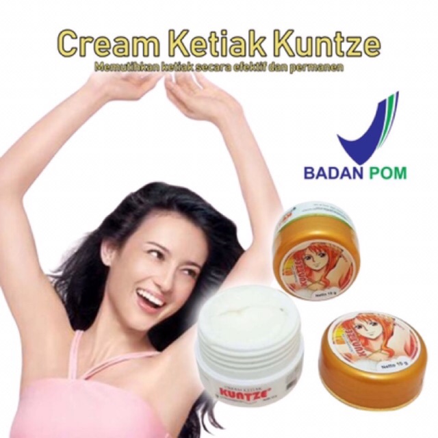 ✿ELYSABETHME✿ Cream pemutih ketiak dan lipatan kuntZe bpom