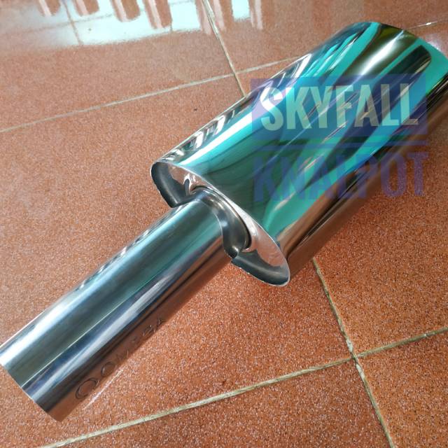 Knalpot Racing Mobil Omega Stainlees Silencer Only