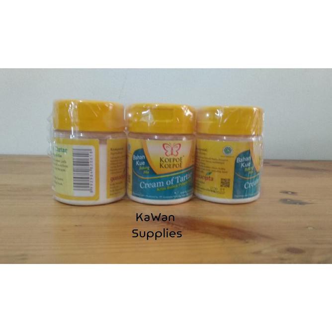 

Limited Stock Koepoe Krim Bubuk Pelapis Kue - Tar Tar Cream - 43G