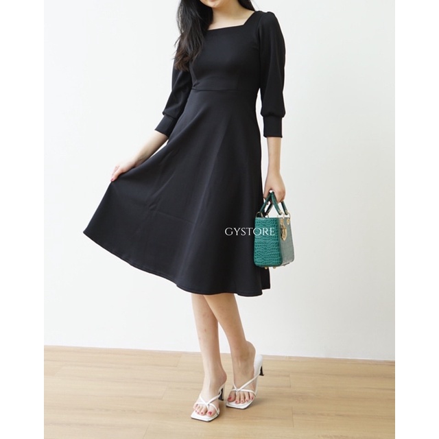 Swan Dress | Midi Dress | Korean Dress