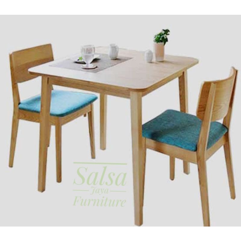 MEJA MAKAN CAFE KAYU JATI | MEJA CAFE KURSI CAFE KURSI ROTAN KAYU JATI | DINING SET CAFE JATI
