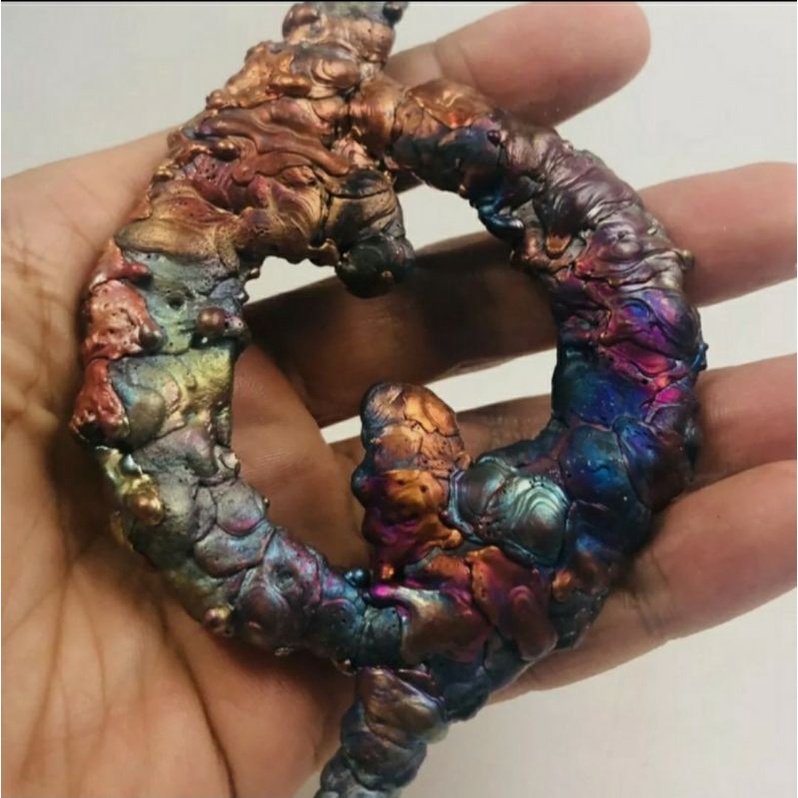 Ouroboros Naga Suriyan Racha Rainbow Leklai Thai Budha Stone Lp Yai