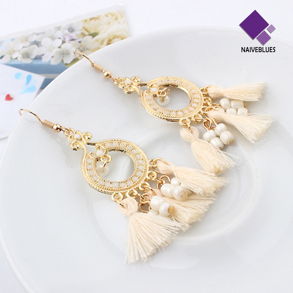 Anting Kait Juntai Bahan Alloy Gaya Bohemian Untuk Wanita