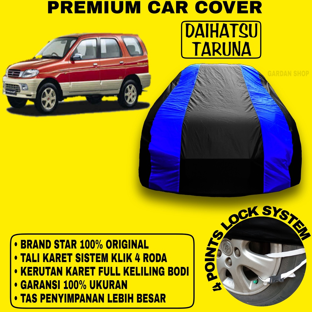 Body Cover DAIHATSU TARUNA Sarung Strip BIRU Penutup Pelindung Selimut Bodi Mobil Taruna PREMIUM Blue