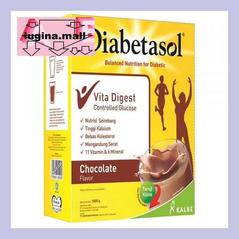 

Lugeypsum Diabetasol Chocolate Vanilla 1000 Gr 1 Kg Susu Diabetes Coklat Vanila S30Luu