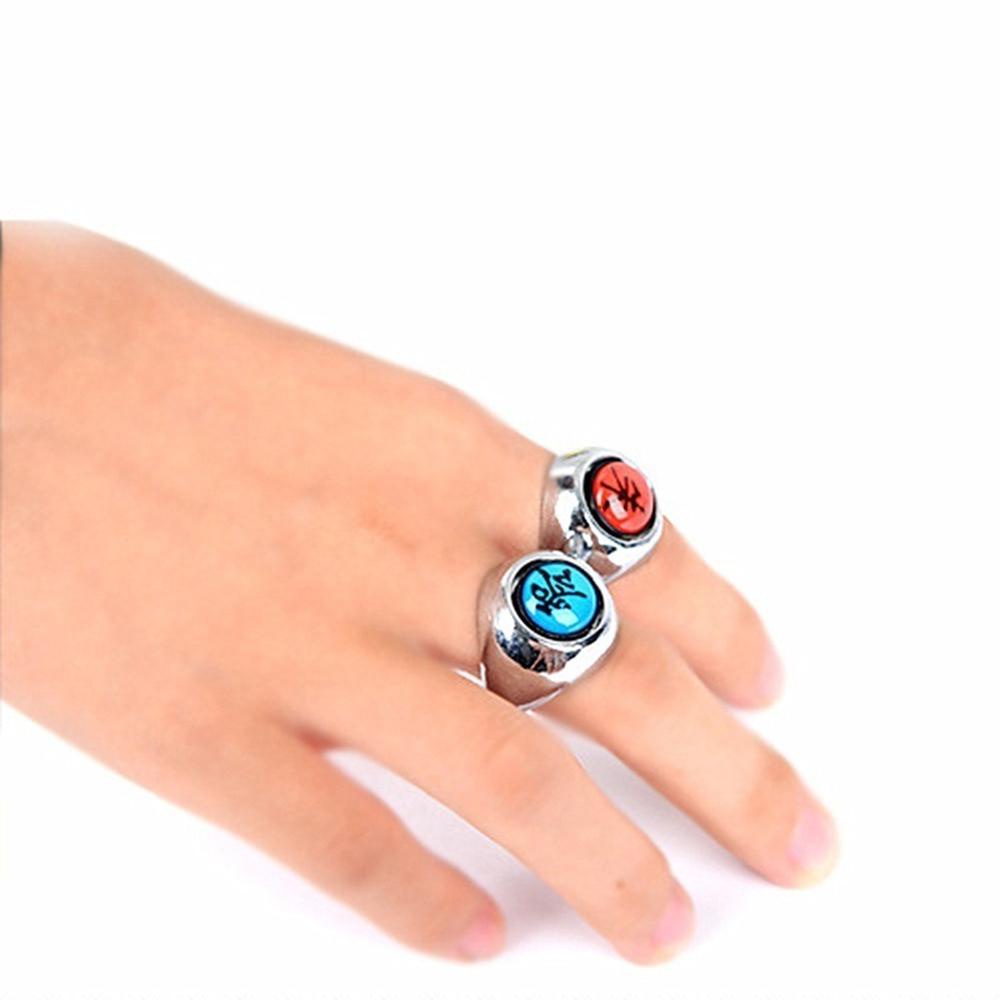 Nickolas1 Anime Cincin Wanita Fashion Anime Kipas Hadiah Akatsuki Zhu-Rings DIY Perhiasan