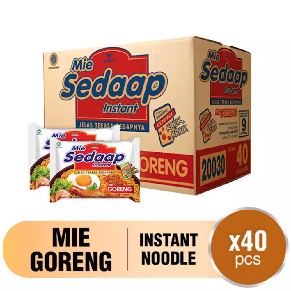 

MIE SEDAAP Goreng Kriuuk [1 DUS x 40 Pcs]