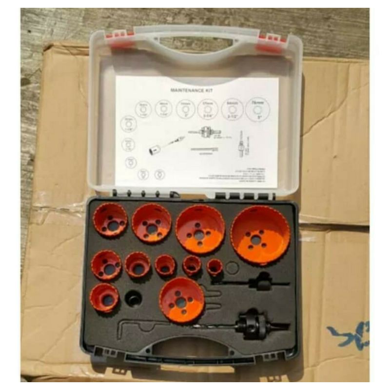 HOLE SAW METAL 3/4"-3" PEMBOLONG BESI PLAT METAL MATA GERGAJI BULAT