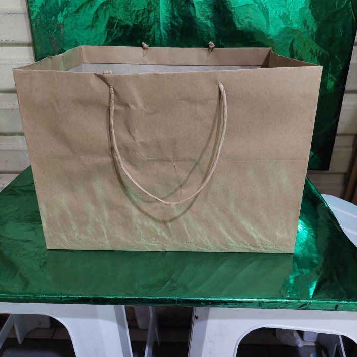 

✨ BISA COD ✨ paper bag coklat 26x33