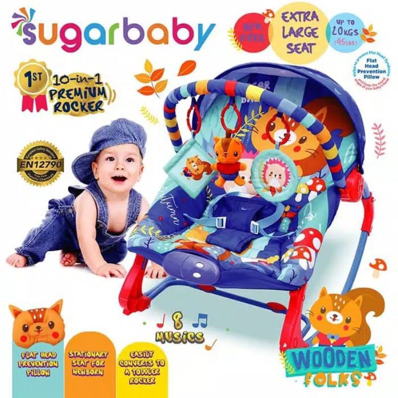 Sugarbaby 10 in 1 Premium Rocker Extra Large Seat