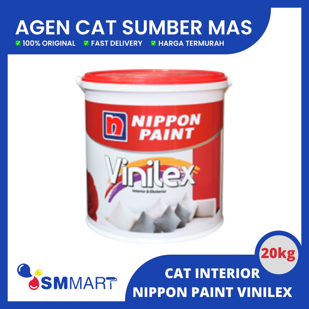 CAT TEMBOK VINILEX NIPPON PAINT PAIL/25KG KHUSUS PUTIH