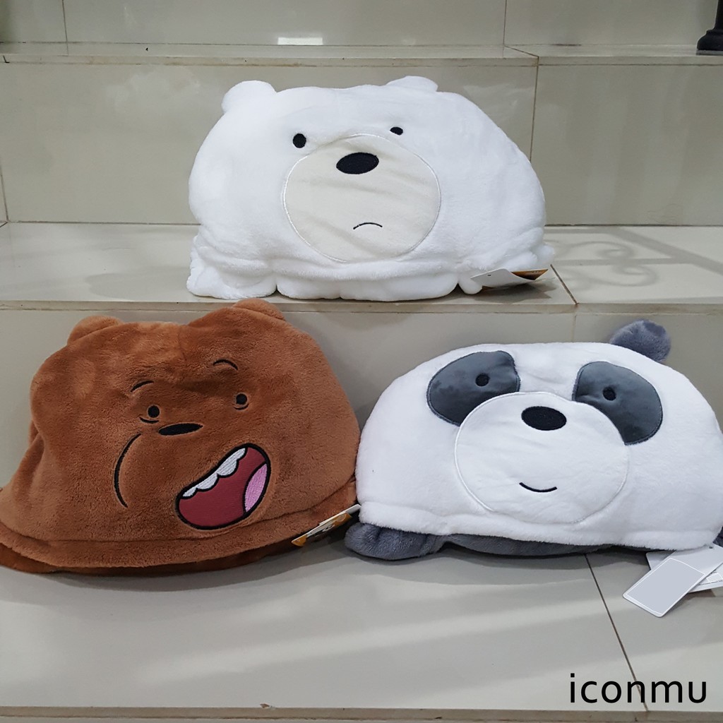 Miniso Selimut Karakter WBB / We Bare Bears Air Conditioner Blanket - Grizzly / Pan Pan / Ice Bear