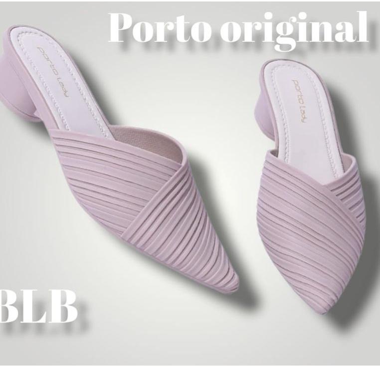 G55S Sendal selop depan tertutup Porto BSV Terbaru nyaman,wedges karet wanita kekinian motif T9H