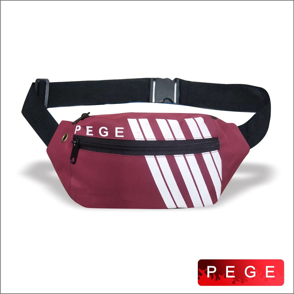 Tas Selempang Pria Waistbag Slempang Bahu Kasual distro Bisa untuk Tas Pinggang - PG 8855