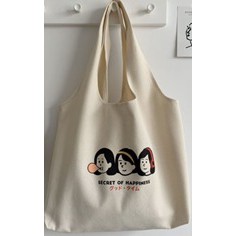 NEW Totebag Vintage Populer Tas Tote BIG-Secret of Happines