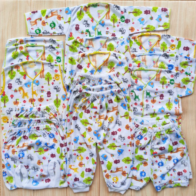 42 pcs paket hemat baju bayi SNI motif Animal Yusa & perlengkapan bayi-ANIMAL TREE