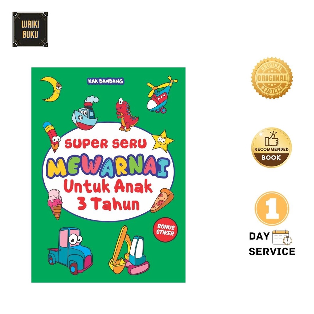 ( PALING MURAH ) BUKU MEWARNAI ANAK 3 TAHUN