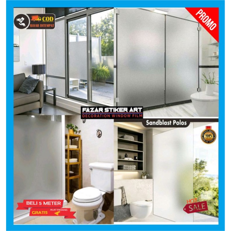 STIKER KACA SANBLAST / STIKER KACA SANBLAST POLOS / STIKER KACA SANBLAST BURAM STIKER KACA ES STIKER