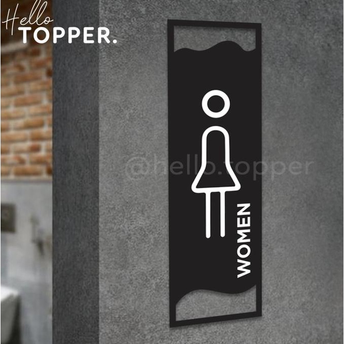 

Sign Label Akrilik Toilet Wanita | Women Toilet Sign Acrylic Modern helloto99 Segera Dapatkan