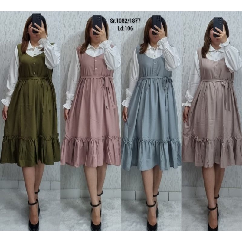 promo fhasion wanita-longdres/tunik andine rempel free bell slimfit premium import/termurah/terbaru