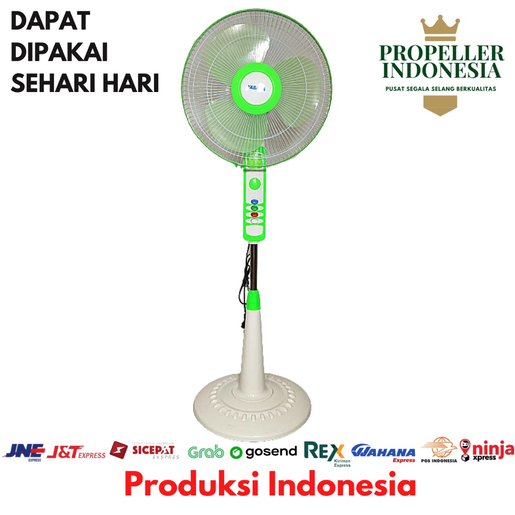 Kipas Angin/ Kipas Angin Berdiri/ Hijau - 1602A Kipas Angin 16 Inch/ Kipas Angin Standing/ Kipas Angin Murah