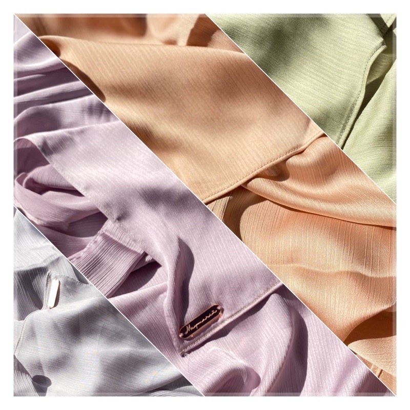 Crinkle Silk Pashmina Malay Silk Textured