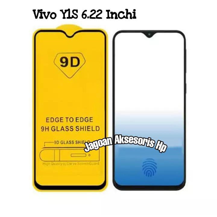 KOREAN Tempered Glass Vivo Y1s 6.22 inchi FULL SCREEN TG 5D 9D 21D FULL GLUE