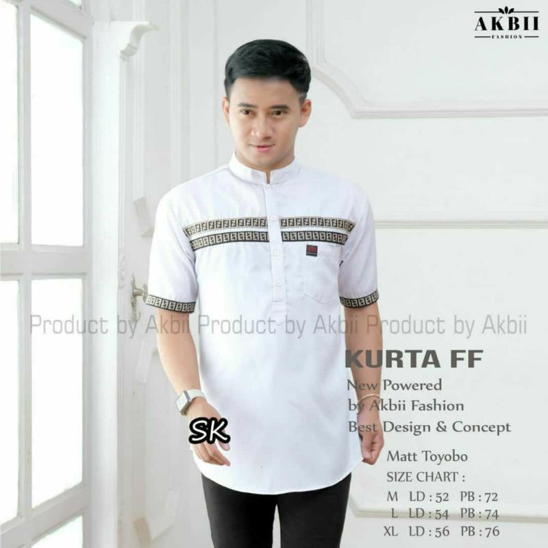 Baju Koko Kurta Dewasa Lengan Pendek Baju Koko Pakistan Premium Koko Kurta FF Termurah 2021