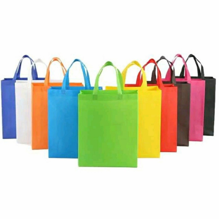 SPUNDBOND GOODIE BAG 30 X 40 X 10 HANDLE TALI TAS KANTONG BELANJA