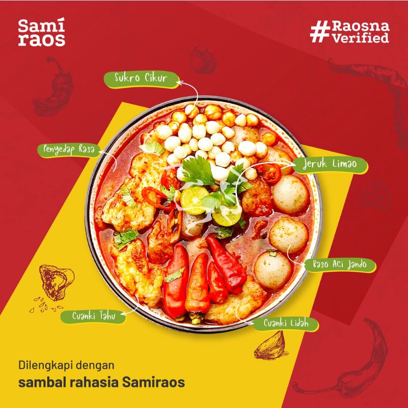 Baso Aci Geprek Sami Raos Pedasnya Juara Khas Garut Best Seller (240gr)