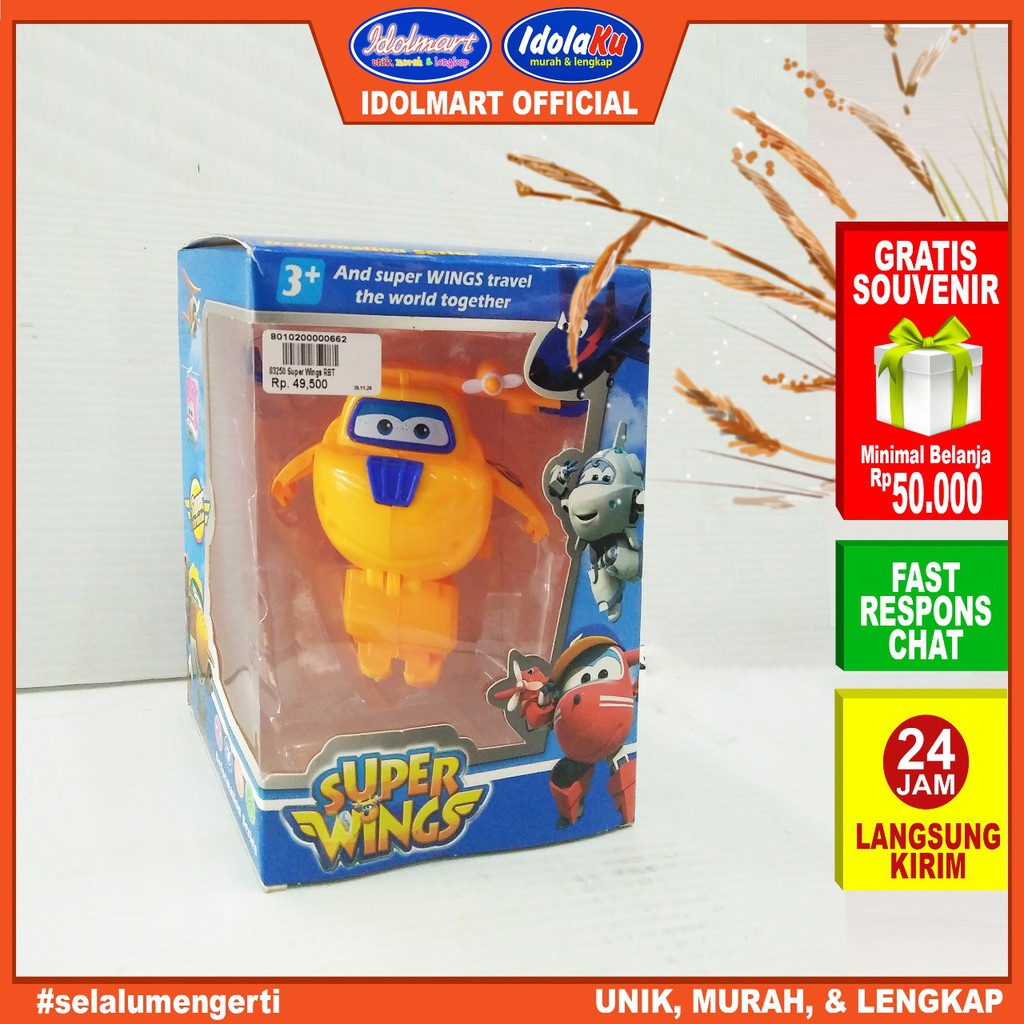 IDOLAKU Mainan Robot Super wings 1 pcs sni / Mainan sni /  mainan robot robotan 83250