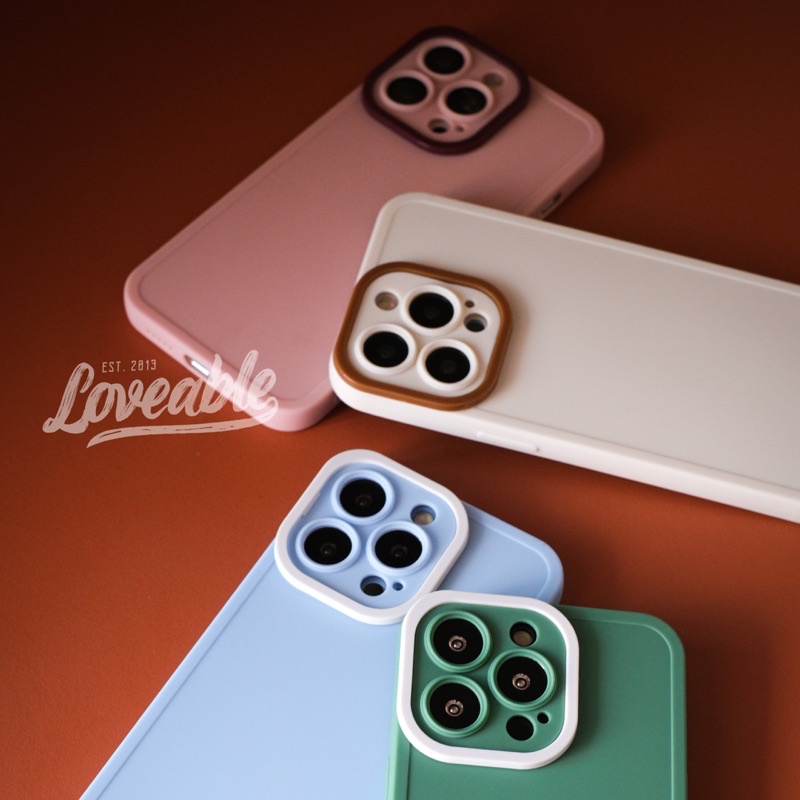 minimalist korean square case iphone 12 13 pro max