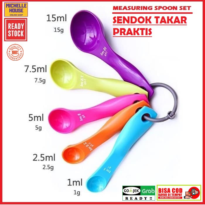 Sendok Takar Measuring Spoon 1 SET 5 SENDOK measuring spoon