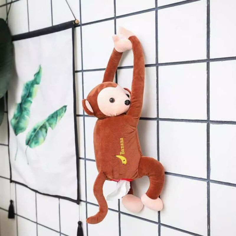 KOTAK TISSUE BONEKA MONKEY