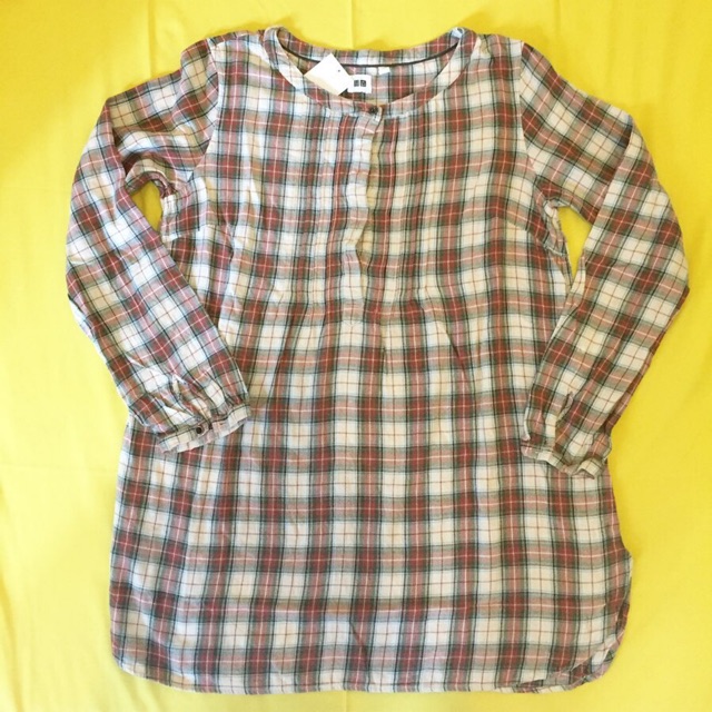Kemeja Flanel Wanita Uniqlo