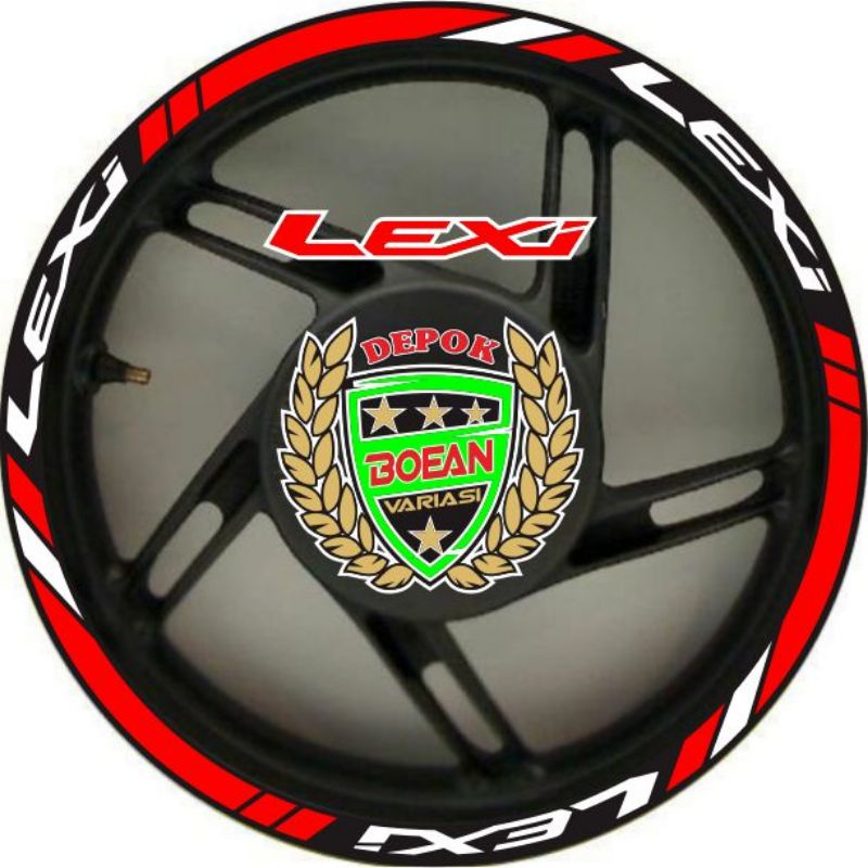 Cutting Sticker Yamaha Lexi sticker lis velg lexi
