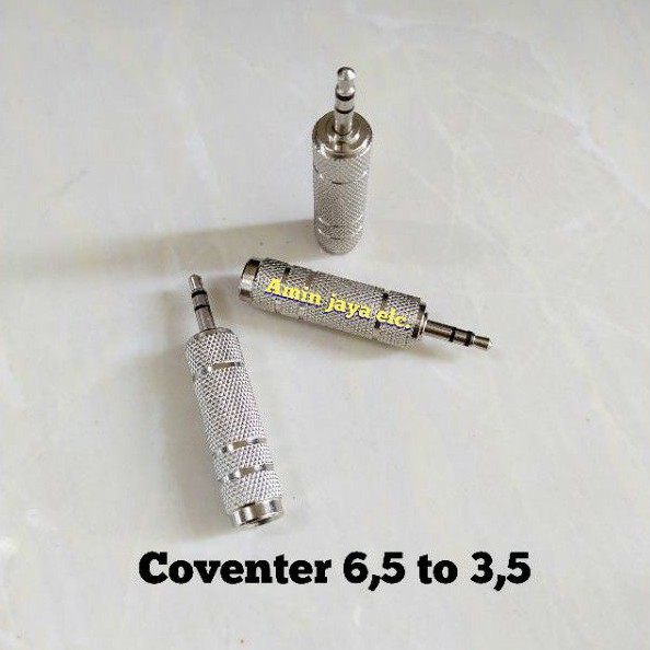 Coventer jack 6,5 to 3,5 stereo