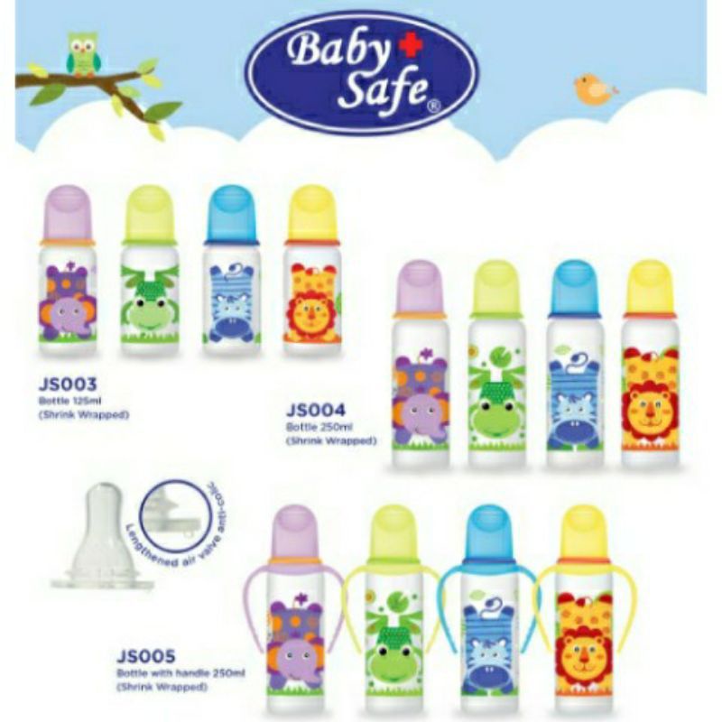 Baby Safe Botol Susu 125ml & 250ml JS003 -JS005