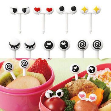 [DEASTORE] GARPU BUAH MODEL MATA / DESSERT FORK EYE / GARPU ANAK / HIASAN BEKAL MAKAN ANAK / TUSUKAN BENTO BUAH ANAK / CHILDREN FRUIT FORK DECORATION DESSERT TOOTHPICKS