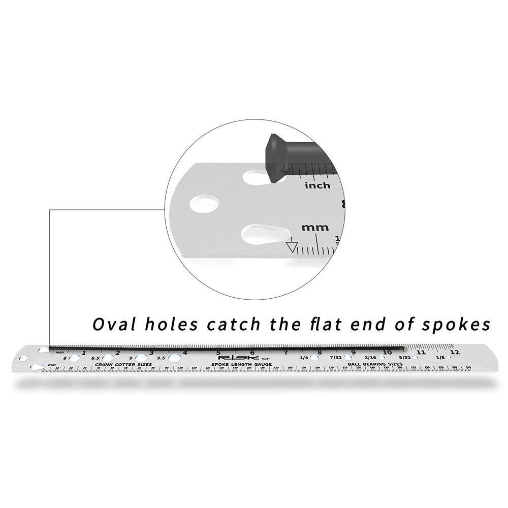 Lanfy Bicycle Spoke Measuring Ruler Tahan Lama MTB Cycling Bicycle Spokes Ruler Aksesoris Sepeda Alat Ukur Panjang Penggaris