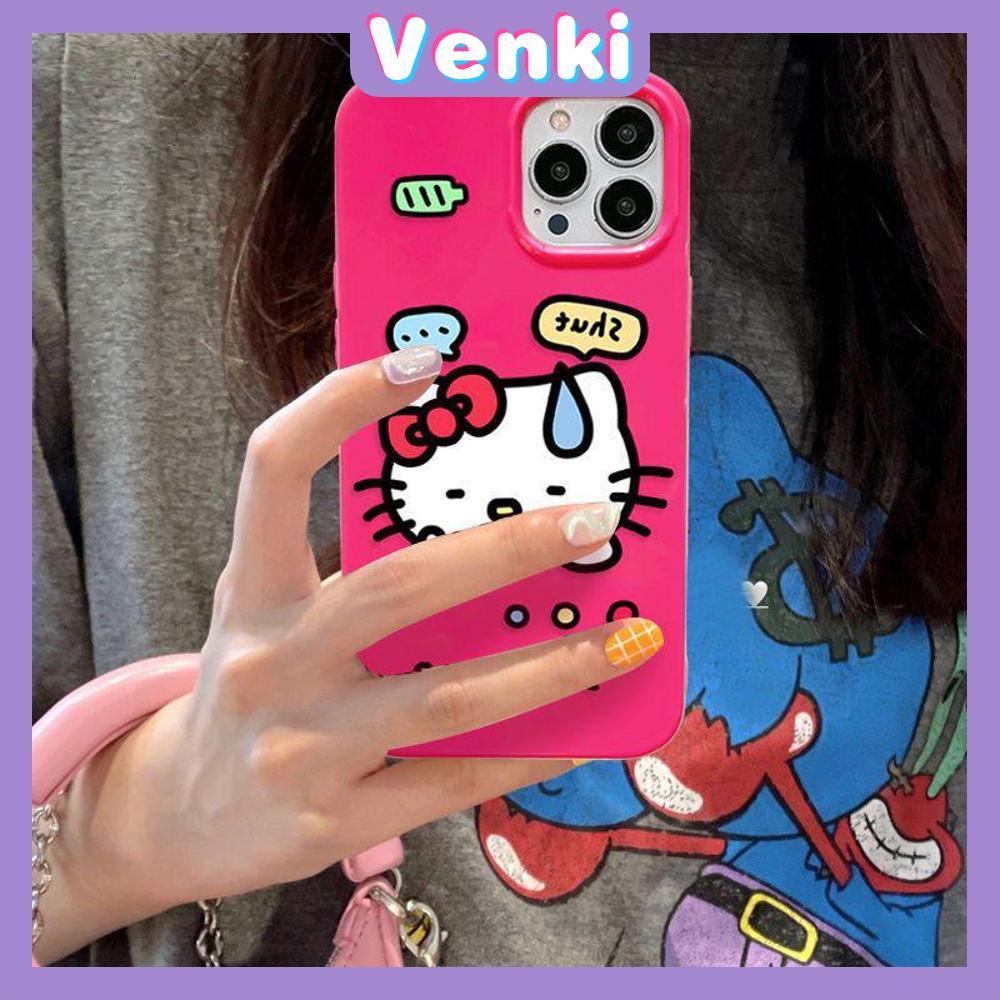 iPhone Case For 14 Series TPU Soft Case Sweet Cute Sweating Cartoon Cat Glossy Rose Pink Candy Case Camera Protection Shockproof For iPhone 14 13 12 11 Plus Pro Max 7 Plus X XR