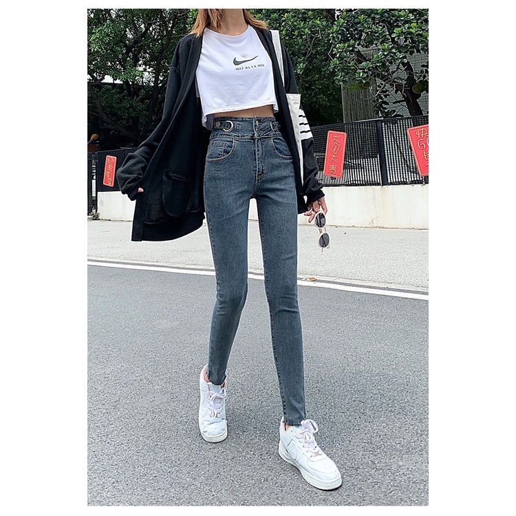 BEARYJEANS Skinny Jeans Ring desain Celana Jeans Wanita Import Premium Jeans Highwaist - BJ036