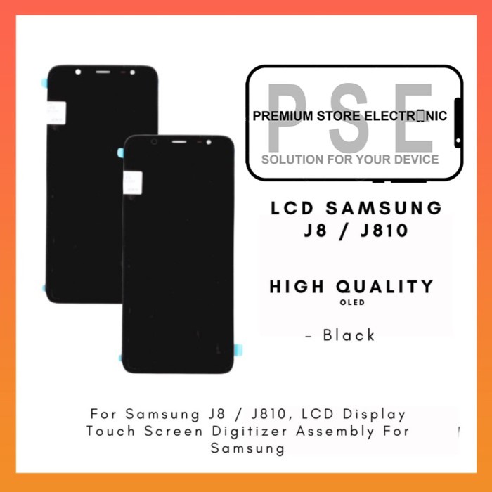 LCD Samsung J8 J810 2018 OLED Fullset Touchscreen Garansi 1 Bulan